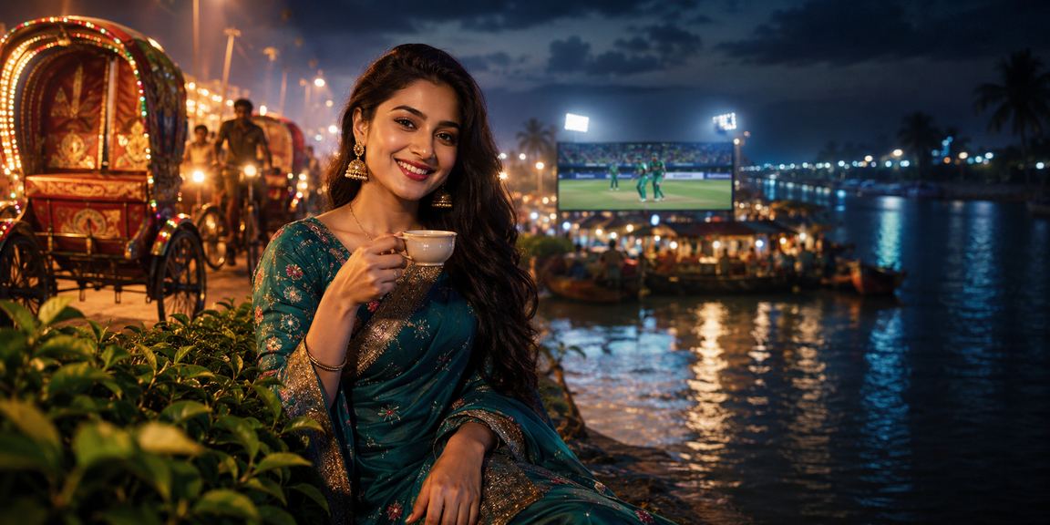 ঢাকায় চা বাগানের পরিবেশে মোবাইলে bc666 স্লট গেম
