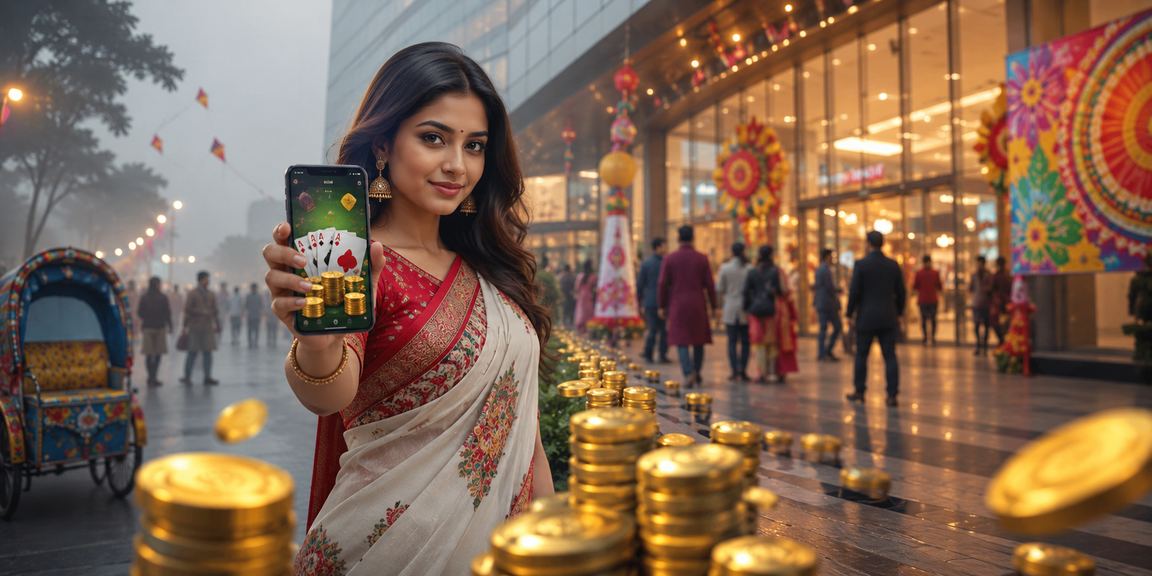 রংপুরে পহেলা বৈশাখের আনন্দে bc666 টিন পাত্তি গেম খেলছেন একজন ব্যবহারকারী